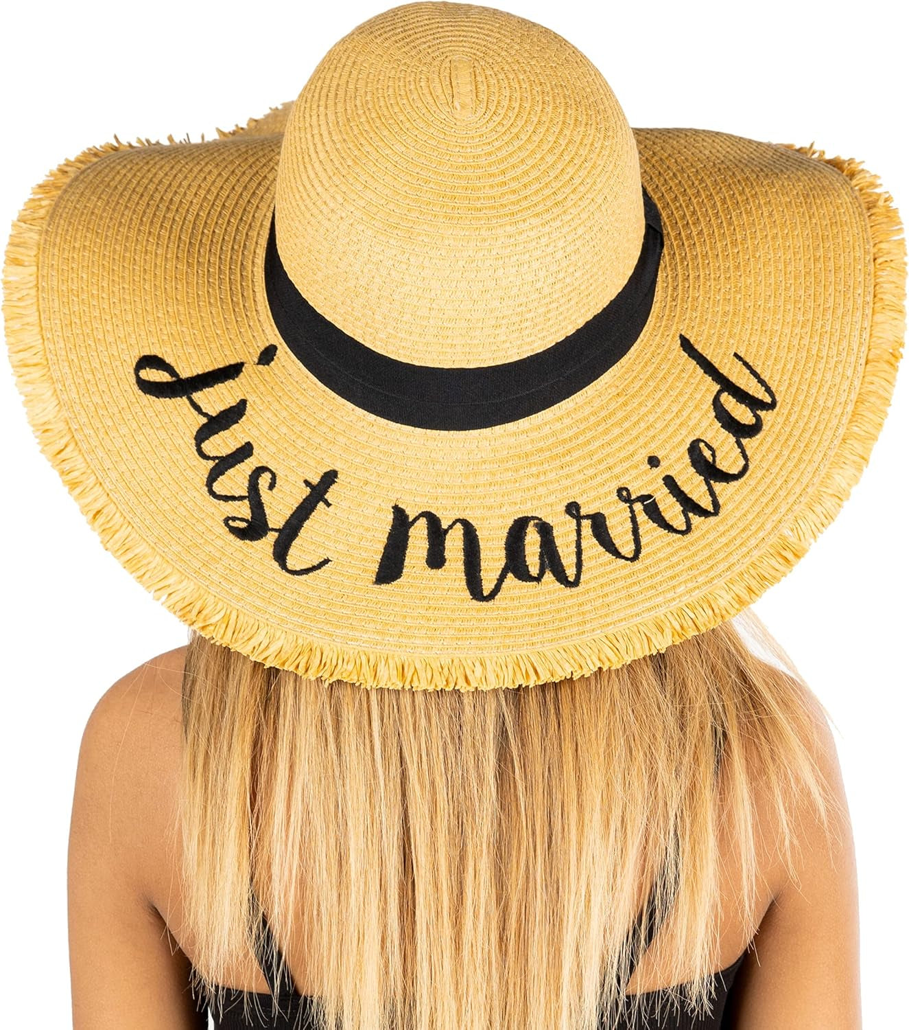 Bridal Hat for Bachelorette Party Wedding Honeymoon and Beach UPF 50