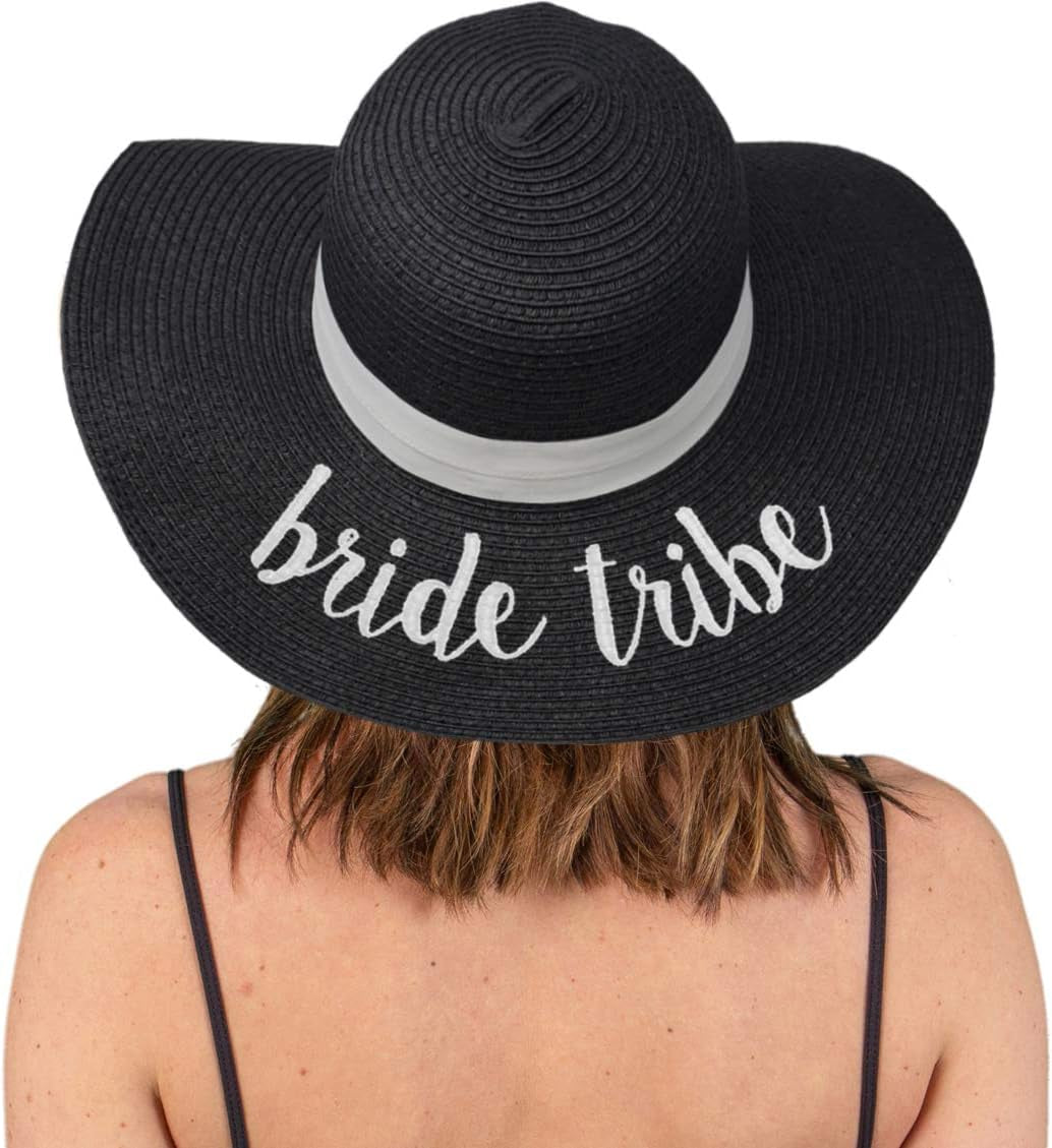 Bridal Hat for Bachelorette Party Wedding Honeymoon and Beach UPF 50