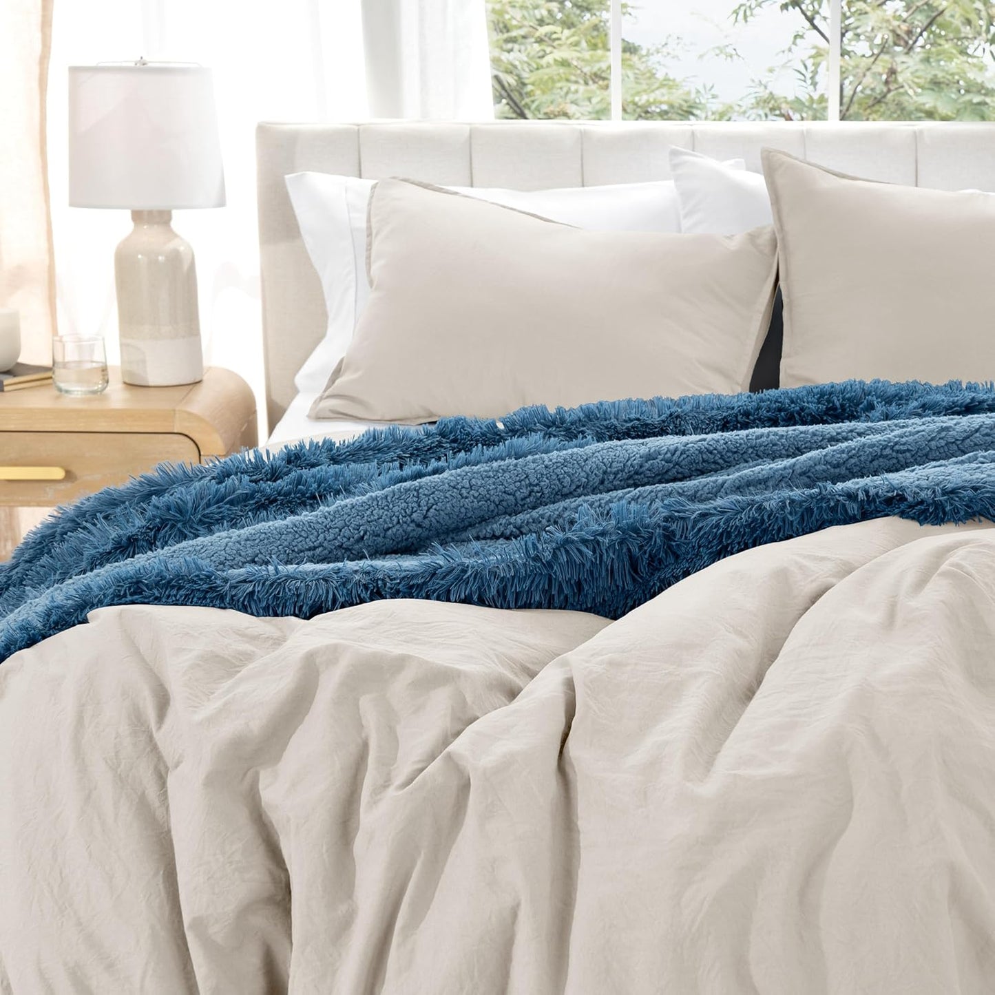 Microfiber Duvet Cover Set - Ultra Soft Washed Microfiber - Twin/Twin Extra Long - Linen-Like Look - Easy Care - Breathable Fabric - Our Softest Duvet Cover Set (Twin/Twin XL, Fog)