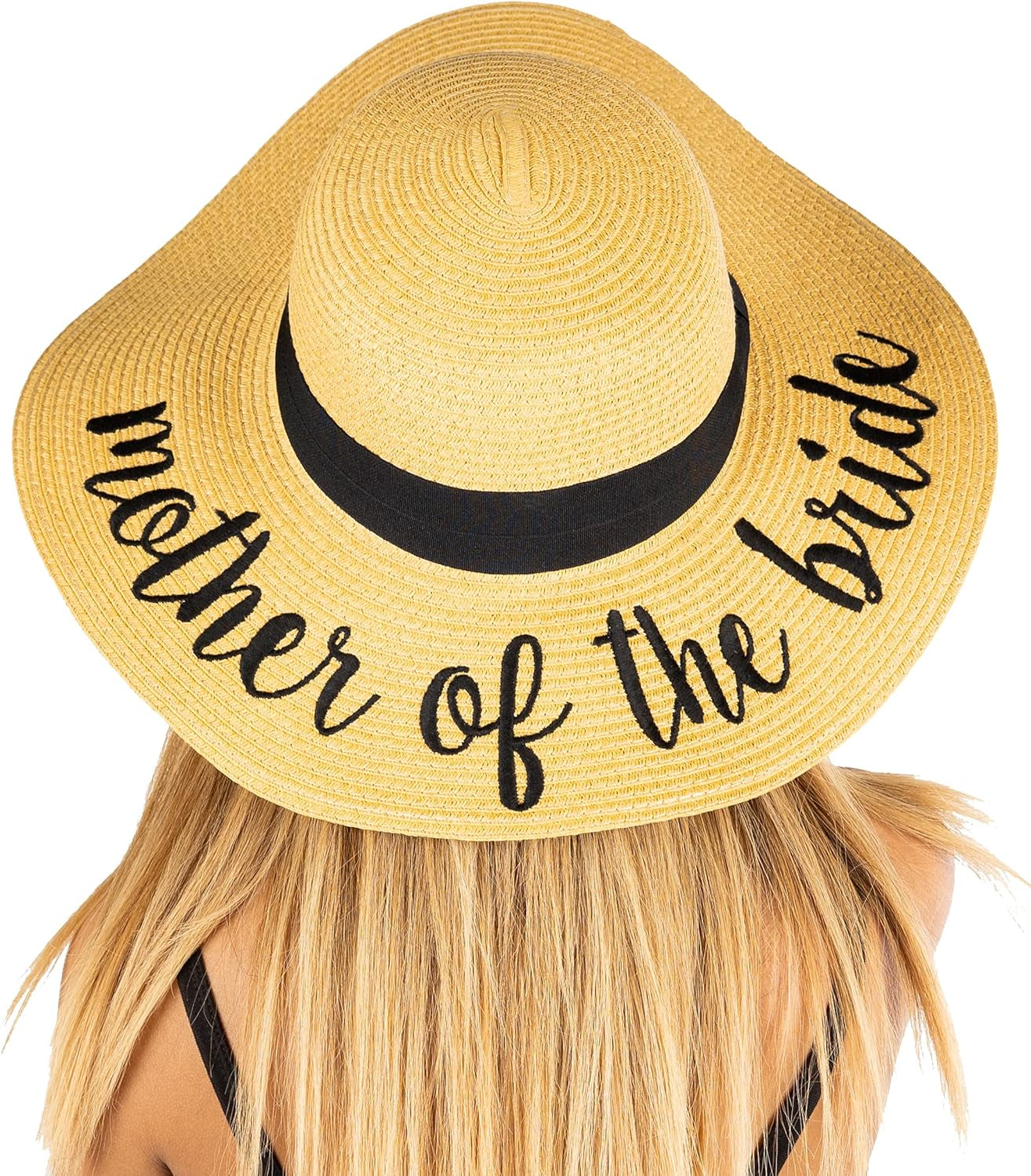 Bridal Hat for Bachelorette Party Wedding Honeymoon and Beach UPF 50