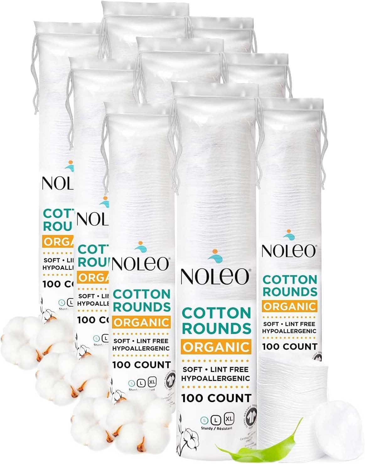 Cotton Rounds & Pads (150 Count (Pack of 1), Large & Pressed)