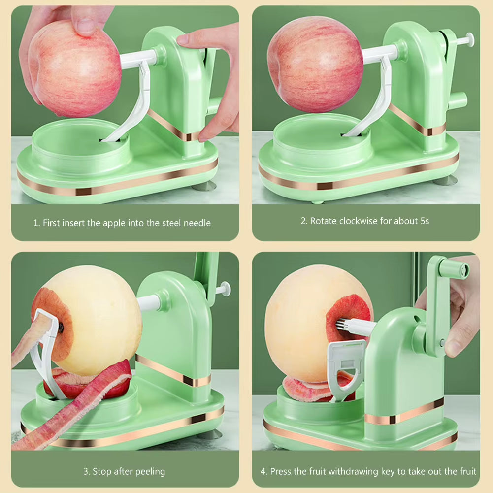 Manual Fruit Peeler Kitchen Gadgets Household Pear Peeler Cutter Slicer Food Crusher Vegetable Peeling Machine Household New