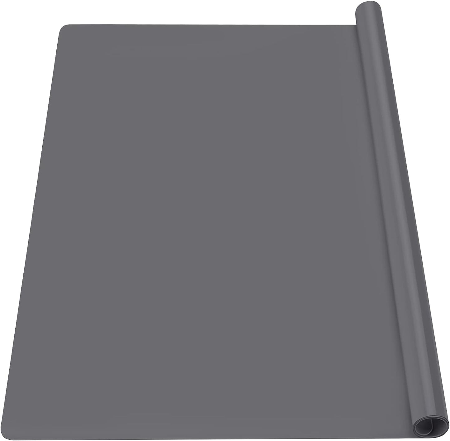 Silicone Mat Dark Gray 31.5" X 23.6" X 0.07", Large Crafts Sheet, Desk Work Pad, Countertop Protector, Heat Resistant Table Placemat, Resin Casting Molds, Nonstick