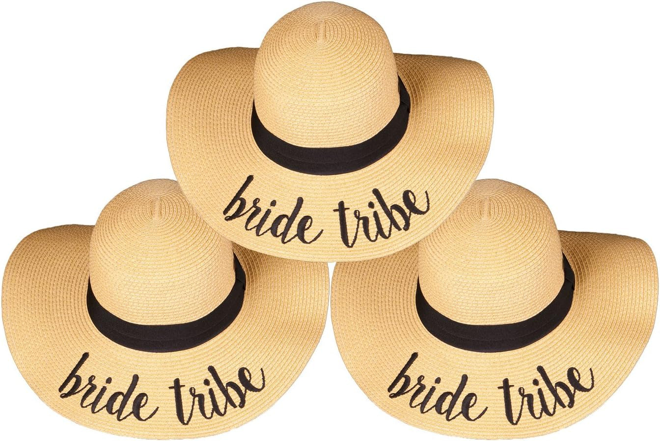 Bridal Hat for Bachelorette Party Wedding Honeymoon and Beach UPF 50