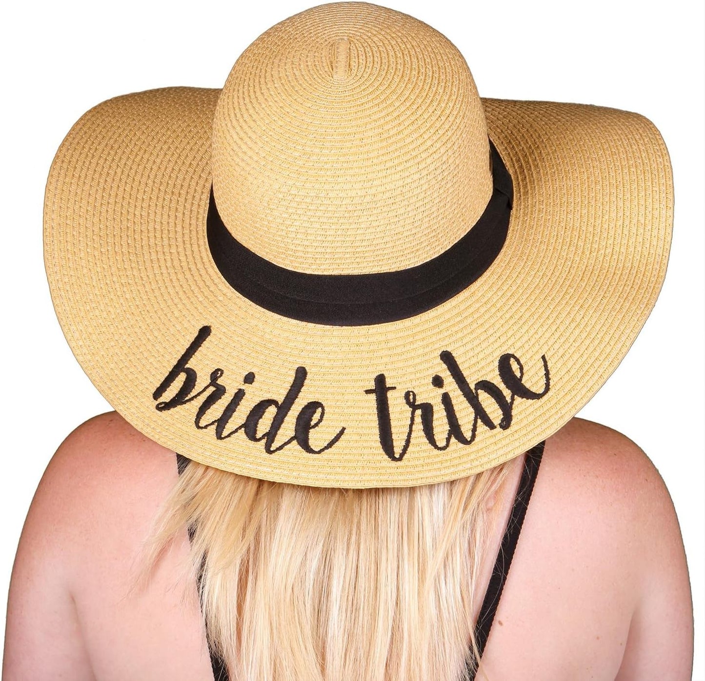 Bridal Hat for Bachelorette Party Wedding Honeymoon and Beach UPF 50