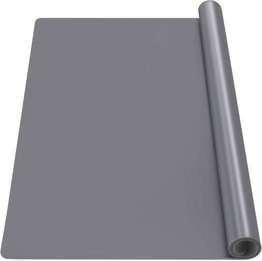 Silicone Mat Dark Gray 31.5" X 23.6" X 0.07", Large Crafts Sheet, Desk Work Pad, Countertop Protector, Heat Resistant Table Placemat, Resin Casting Molds, Nonstick