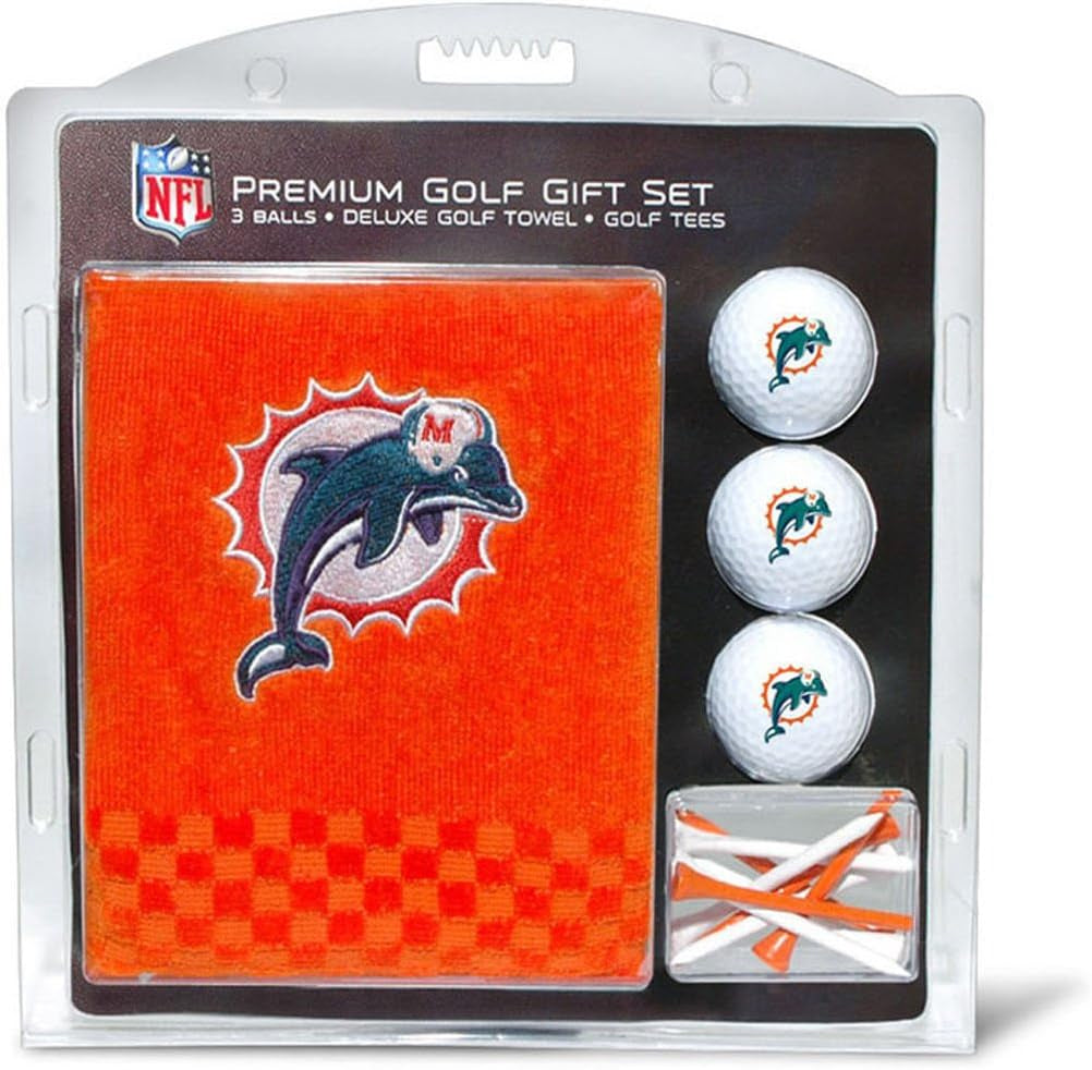 Premium NFL Gift Set: Embroidered Deluxe Towel, 3 Balls, 14 Tees (2-3/4" Reg.)
