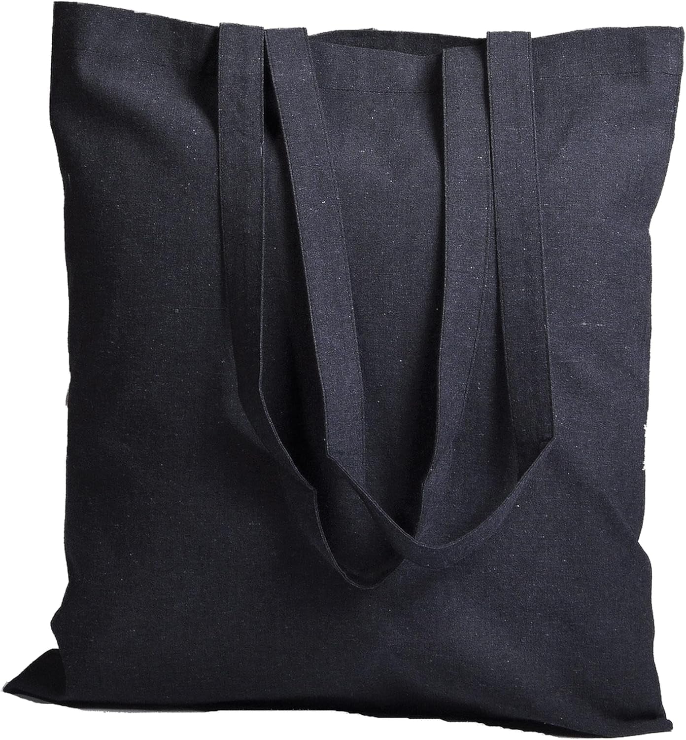 15 X 16 Inch with Long Handle ASSORTED COLORS 5.5 Oz 100% Cotton Canvas Tote Bags Ecofriendly Super Strong Great Choice for Schools Promotion MADE in INDIA (5 Pack)]