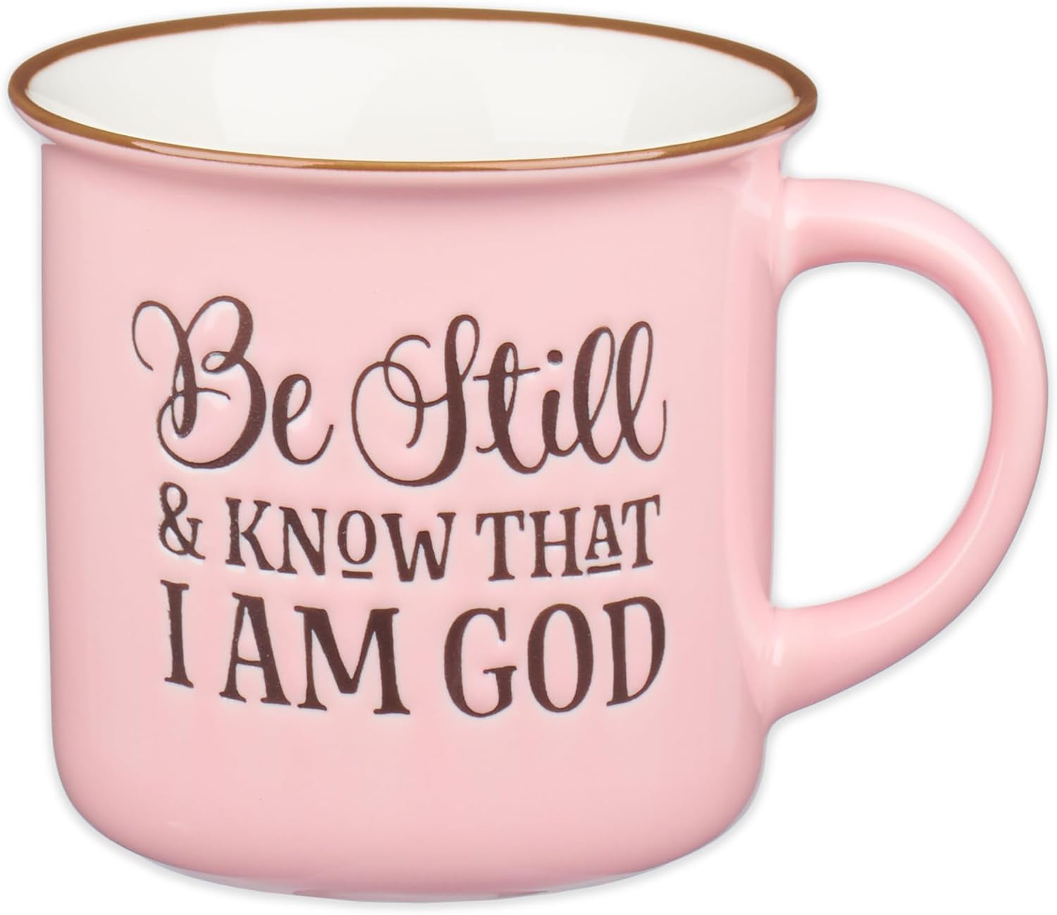 Blue Camp Style Ceramic Coffee Mug – 13 Oz. Microwave and Dishwasher Safe Inspirational Scripture Coffee & Tea Mug with Bible Verse: I Can Do All Things through Christ – Phil. 4:13
