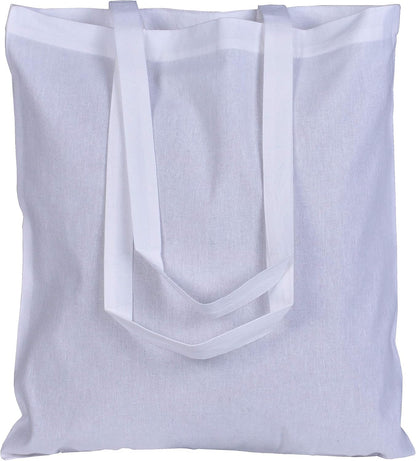 15 X 16 Inch with Long Handle ASSORTED COLORS 5.5 Oz 100% Cotton Canvas Tote Bags Ecofriendly Super Strong Great Choice for Schools Promotion MADE in INDIA (5 Pack)]