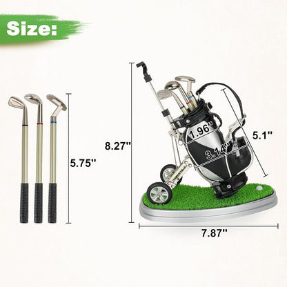 Golf Gifts for Men Golf Pen Holder Stocking Stuffers for Golfers Funny Gifts Unique Office Supplies Desk Decor, Gift for Birthday Christmas Golf Tournament for Boss Dad Husband Golf Lovers