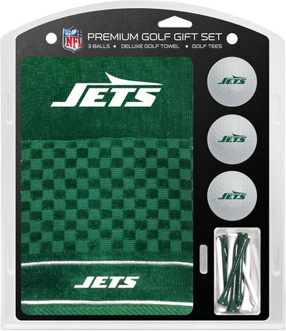 Premium NFL Gift Set: Embroidered Deluxe Towel, 3 Balls, 14 Tees (2-3/4" Reg.)