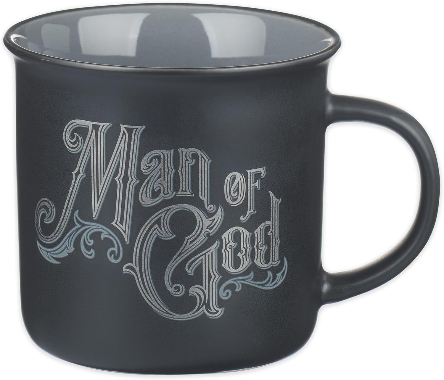Blue Camp Style Ceramic Coffee Mug – 13 Oz. Microwave and Dishwasher Safe Inspirational Scripture Coffee & Tea Mug with Bible Verse: I Can Do All Things through Christ – Phil. 4:13