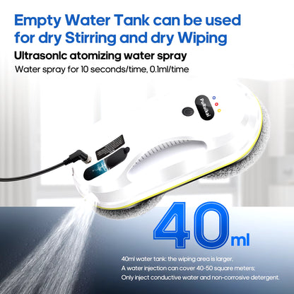 Household Window Automatic Water Spray Cleaning Robot Vacuum Cleaner Remote Control Electric Window Wiper Household Glass Wiper