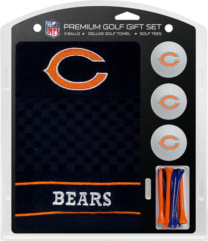 Premium NFL Gift Set: Embroidered Deluxe Towel, 3 Balls, 14 Tees (2-3/4" Reg.)
