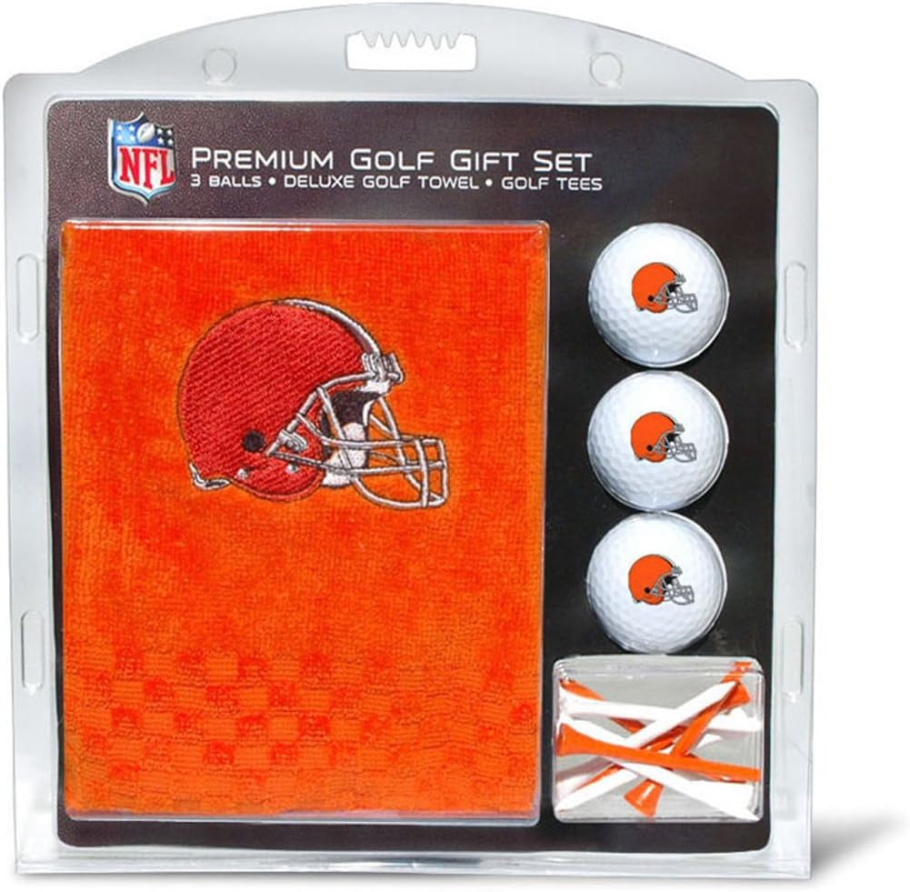 Premium NFL Gift Set: Embroidered Deluxe Towel, 3 Balls, 14 Tees (2-3/4" Reg.)