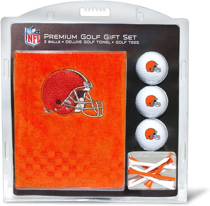 Premium NFL Gift Set: Embroidered Deluxe Towel, 3 Balls, 14 Tees (2-3/4" Reg.)