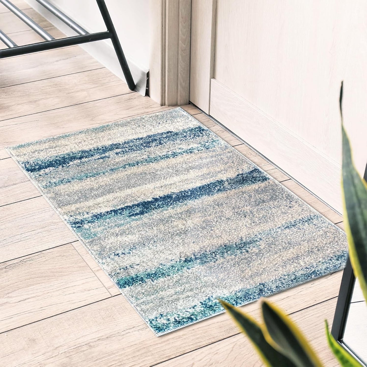 Tower Hill Abstract Blue 9X12 Area Rug