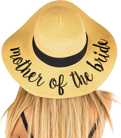 Bridal Hat for Bachelorette Party Wedding Honeymoon and Beach UPF 50