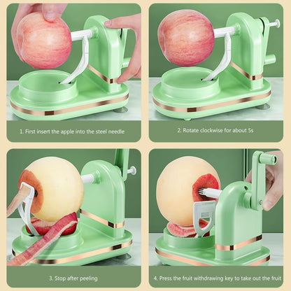 Manual Fruit Peeler Kitchen Gadgets Household Pear Peeler Cutter Slicer Food Crusher Vegetable Peeling Machine Household New