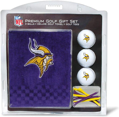 Premium NFL Gift Set: Embroidered Deluxe Towel, 3 Balls, 14 Tees (2-3/4" Reg.)