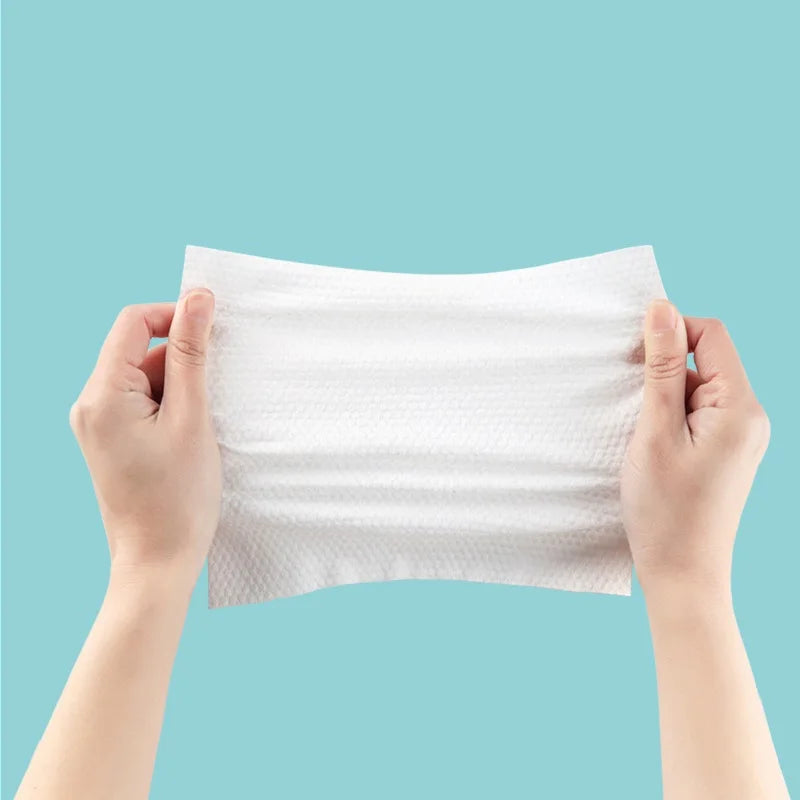 100PCS Disposable Thick 100% Cotton Face Towel Make up Soft Removing Wipes Dry Cleanser Towelettes for Skin Care