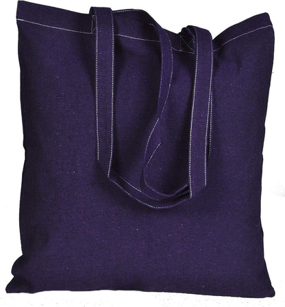 15 X 16 Inch with Long Handle ASSORTED COLORS 5.5 Oz 100% Cotton Canvas Tote Bags Ecofriendly Super Strong Great Choice for Schools Promotion MADE in INDIA (5 Pack)]