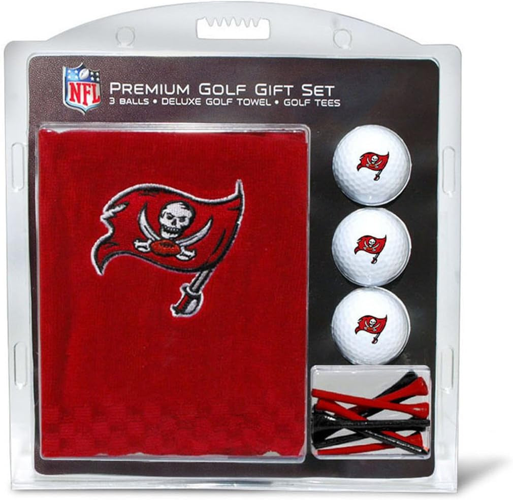 Premium NFL Gift Set: Embroidered Deluxe Towel, 3 Balls, 14 Tees (2-3/4" Reg.)