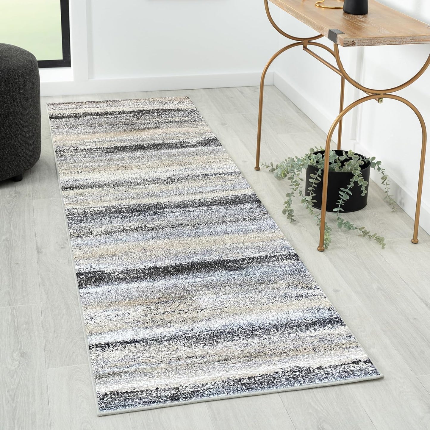 Tower Hill Abstract Blue 9X12 Area Rug