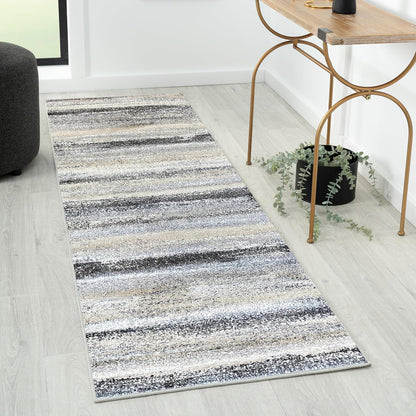 Tower Hill Abstract Blue 9X12 Area Rug