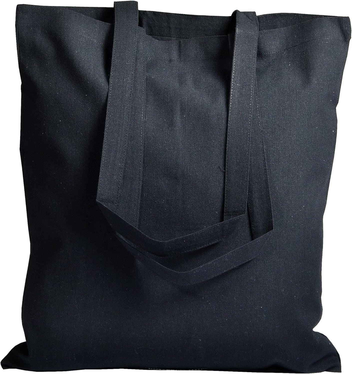 15 X 16 Inch with Long Handle ASSORTED COLORS 5.5 Oz 100% Cotton Canvas Tote Bags Ecofriendly Super Strong Great Choice for Schools Promotion MADE in INDIA (5 Pack)]