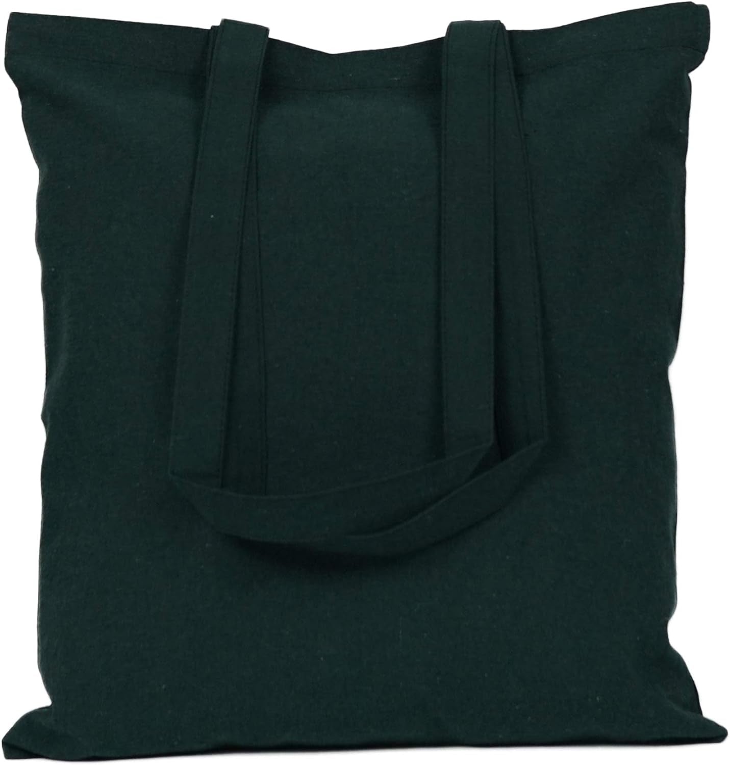 15 X 16 Inch with Long Handle ASSORTED COLORS 5.5 Oz 100% Cotton Canvas Tote Bags Ecofriendly Super Strong Great Choice for Schools Promotion MADE in INDIA (5 Pack)]