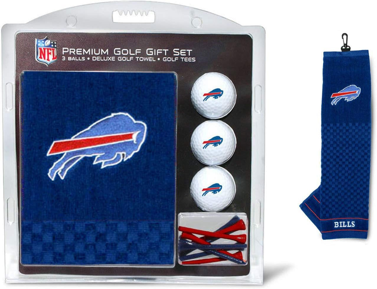 Premium NFL Gift Set: Embroidered Deluxe Towel, 3 Balls, 14 Tees (2-3/4" Reg.)