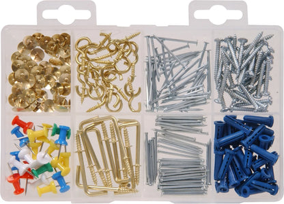 Picture Hanging Kit, Household Assortment, 230 Pieces