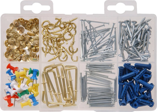 Picture Hanging Kit, Household Assortment, 230 Pieces